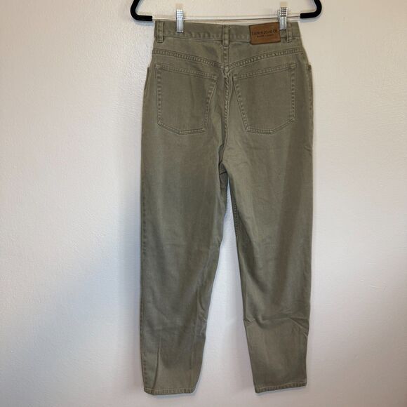 Lauren Ralph Lauren Pants Womens Tan Khaki Denim Mom Jeans Minimal Modern Size 6 - Picture 7 of 11
